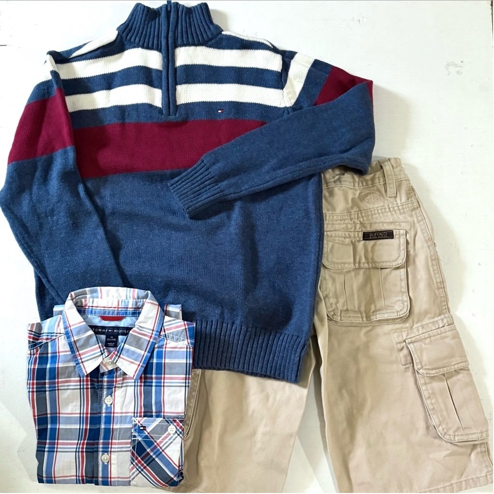 Cotton Sweater Set of 2, Tommy Hilfiger Cotton Sweater & Button down shirt
